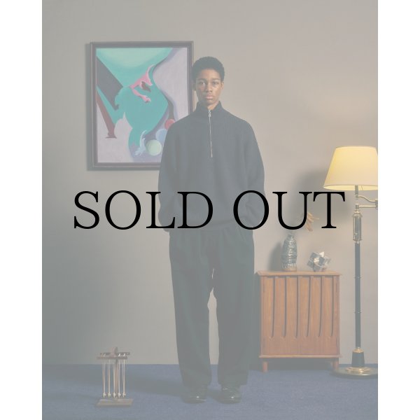 画像6: COMFORTABLE REASON " FLEECE BACK PANTS " - BLACK (6)