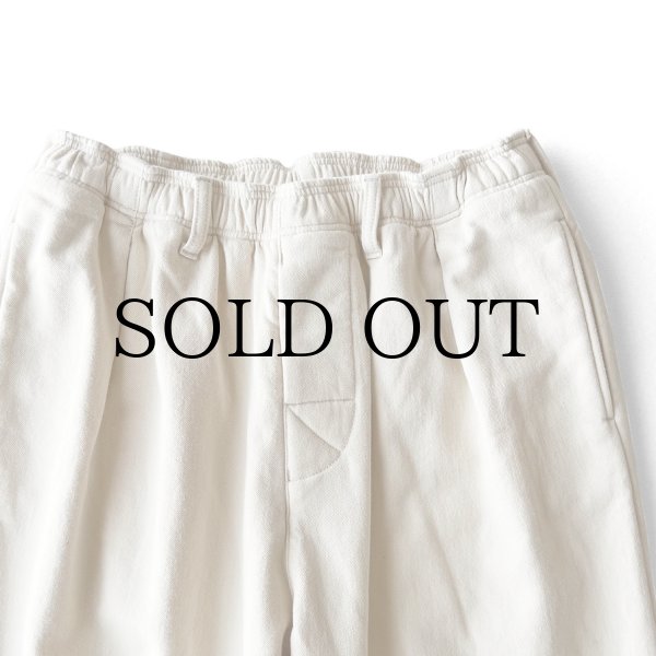画像2: COMFORTABLE REASON " FLEECE BACK PANTS " - IVORY (2)