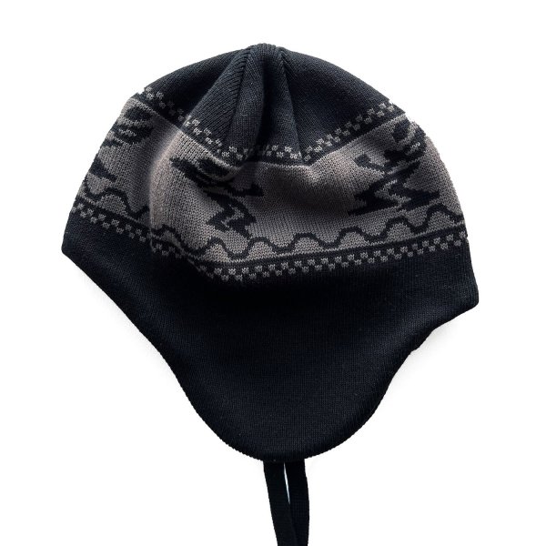 画像2: COMFORTABLE REASON " DUB EFFECT EAR FLAP " - BLACK (2)