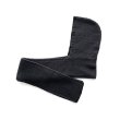 画像1: COMFORTABLE REASON " WAFFLE HOOD SCARF " - CHARCOAL (1)