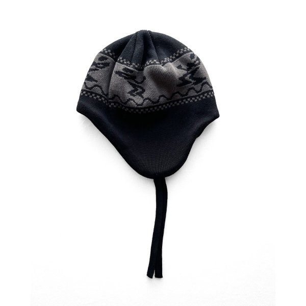 画像1: COMFORTABLE REASON " DUB EFFECT EAR FLAP " - BLACK (1)
