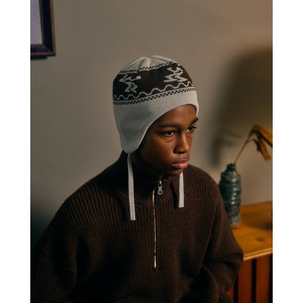 画像4: COMFORTABLE REASON " DUB EFFECT EAR FLAP " - SILVER WHITE (4)
