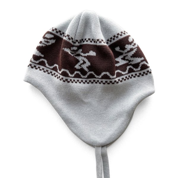 画像2: COMFORTABLE REASON " DUB EFFECT EAR FLAP " - SILVER WHITE (2)