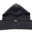 画像3: COMFORTABLE REASON " WAFFLE HOOD SCARF " - CHARCOAL (3)