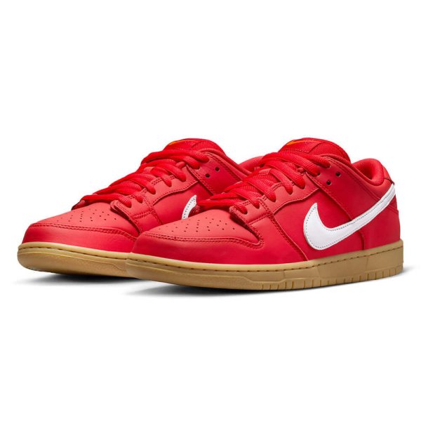 画像1: NIKE SB DUNK LOW PRO ISO  - UNIVERSITY RED / WHITE (1)