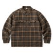 画像1: FTC " QUILTED LINED PLAID NEL SHIRT " - BROWN (1)