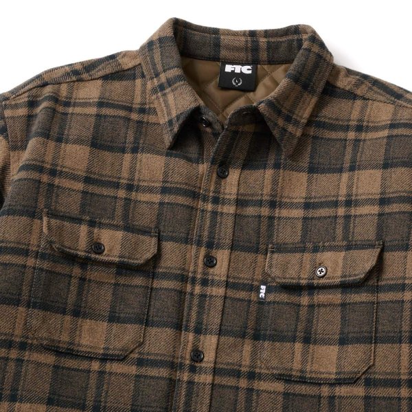 画像3: FTC " QUILTED LINED PLAID NEL SHIRT " - BROWN (3)