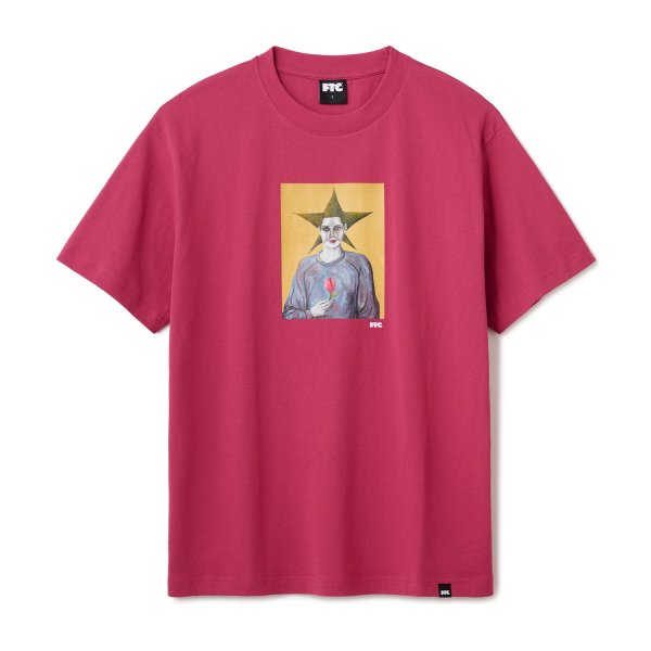 画像1: FTC x JUSTIN HAGER TEE  - WINE (1)