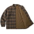 画像2: FTC " QUILTED LINED PLAID NEL SHIRT " - BROWN (2)