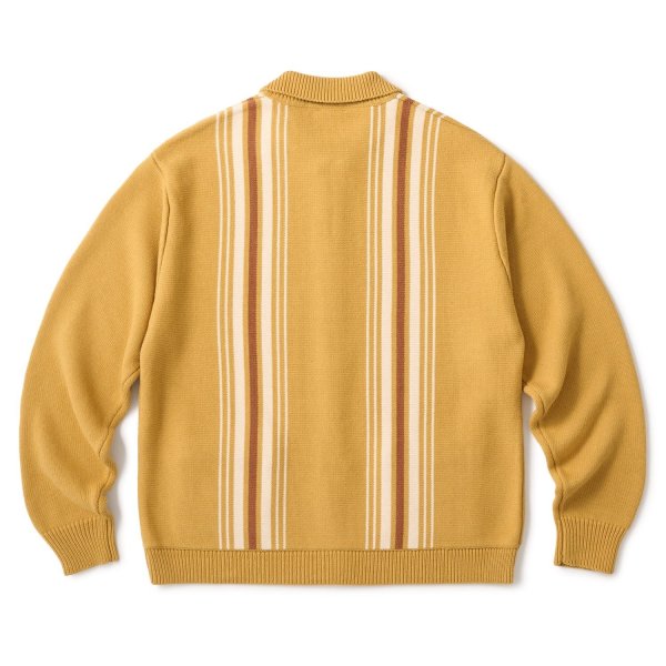 画像3: FTC " STRIPE ZIP UP KNIT CARDIGAN " - MUSTARD (3)