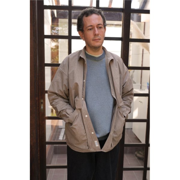 画像9: NOROLL " HWR WOOL WEATHER SHIRT " - BEIGE (9)