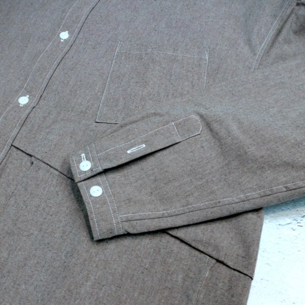 画像5: NOROLL " HWR WOOL WEATHER SHIRT " - BEIGE (5)