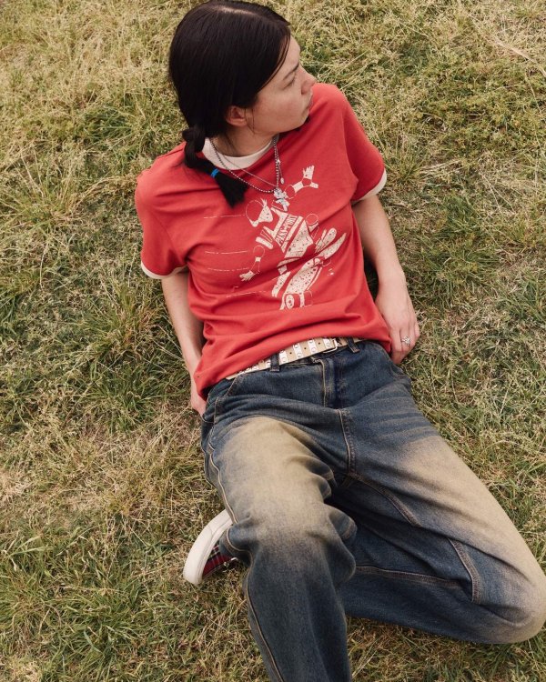 画像4: PASS~PORT " CLONCURRY RINGER TEE " - BRICK (4)