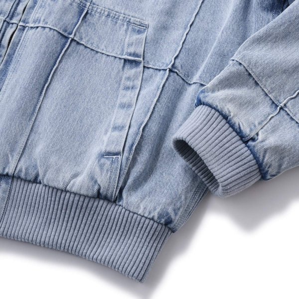 画像5: HELLRAZOR " BLOCK DENIM JACKET " - LIGHT INDIGO (5)