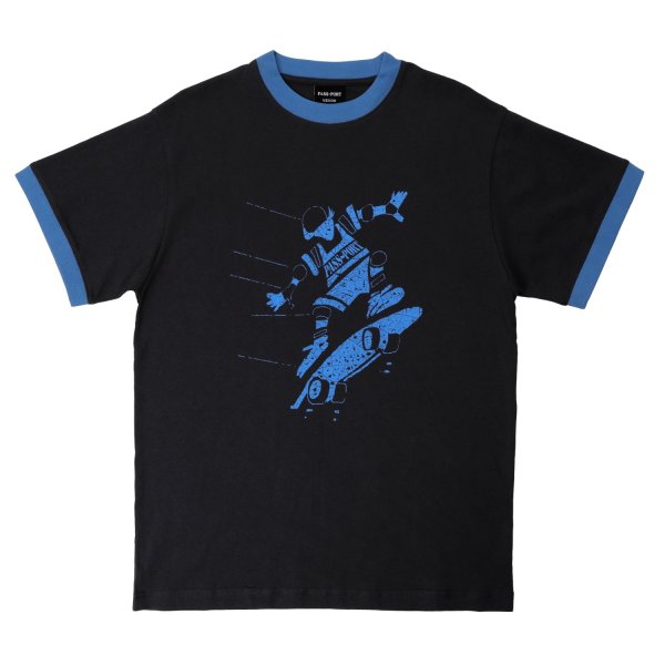 画像1: PASS~PORT " CLONCURRY RINGER TEE " - BLACK (1)