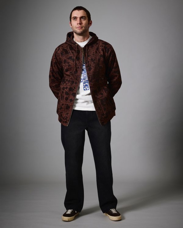 画像5: PASS~PORT " WEATHERED ZIP HOOD " - MUD (5)