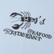 画像3: PASS~PORT " SEAFOOD STAFF TEE " - STONEWASH BLUE (3)