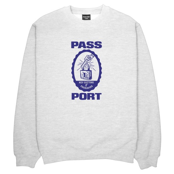 画像1: PASS~PORT " HERCU~LOCKS SWEATER " - WHITE MARLE (1)