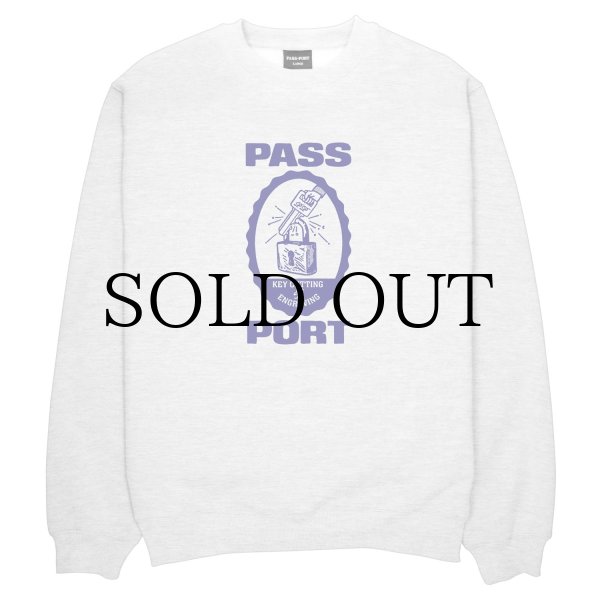 画像1: PASS~PORT " HERCU~LOCKS SWEATER " - WHITE MARLE (1)