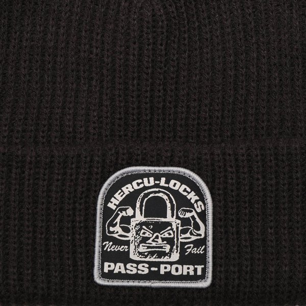 画像2: PASS ~ PORT " HERCU-LOCKS BEANIE " - VINTAGE BLACK (2)