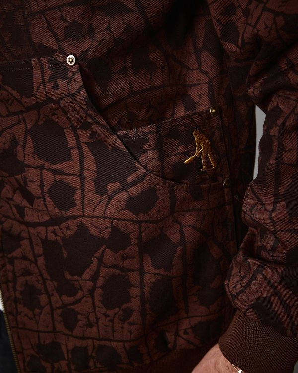 画像8: PASS~PORT " WEATHERED ZIP HOOD " - MUD (8)