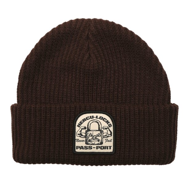 画像1: PASS ~ PORT " HERCU-LOCKS BEANIE " - DARK CHOCOLATE (1)