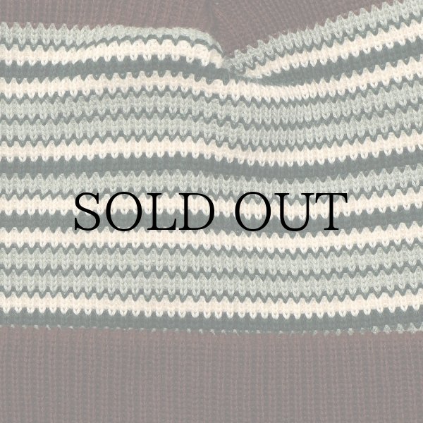 画像2: PASS~PORT.  " STRIPED ORGANIC KNIT BEANIE " - CHOC (2)