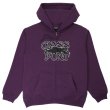 画像1: PASS~PORT " SLINKIN' ZIP HOODIE " - EGG PLANT (1)