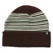 画像1: PASS~PORT.  " STRIPED ORGANIC KNIT BEANIE " - CHOC (1)