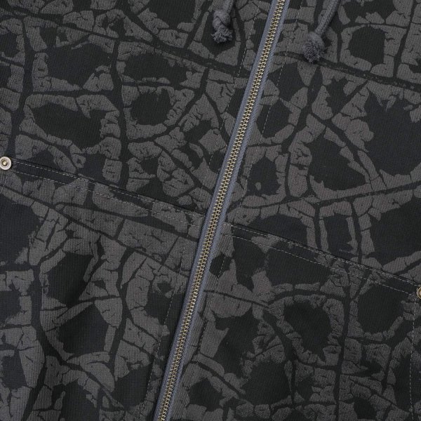 画像3: PASS~PORT " WEATHERED ZIP HOOD " - BLACK (3)