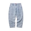 画像1: HELLRAZOR " BLOCK BAGGIE DENIM PANTS " - LIGHT INDIGO (1)