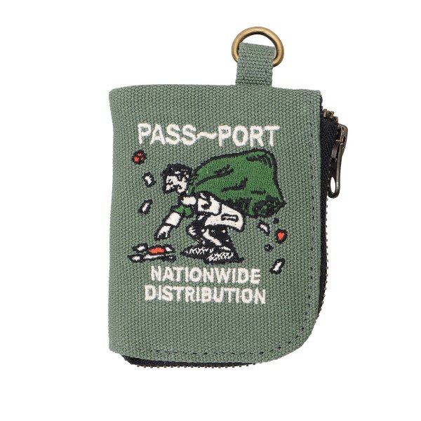 画像1: PASS ~ PORT " DISTRIBUTION COIN POUCH " - ELM GREEN (1)