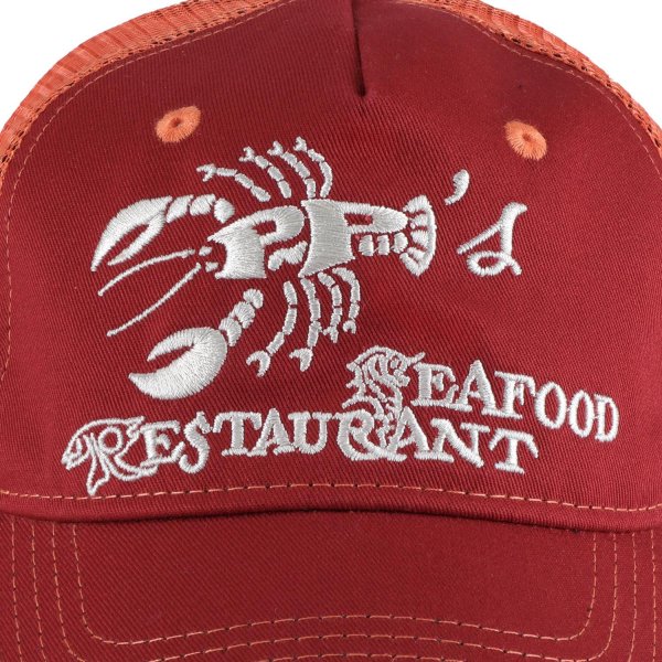 画像2: PASS~PORT.  " SEAFOOD STAFF PACKERS TRUCKER CAP " - LOBSTER RED (2)