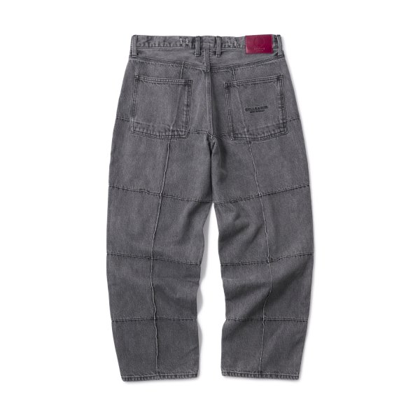 画像2: HELLRAZOR " BLOCK BAGGIE DENIM PANTS " - DARK BLACK (2)