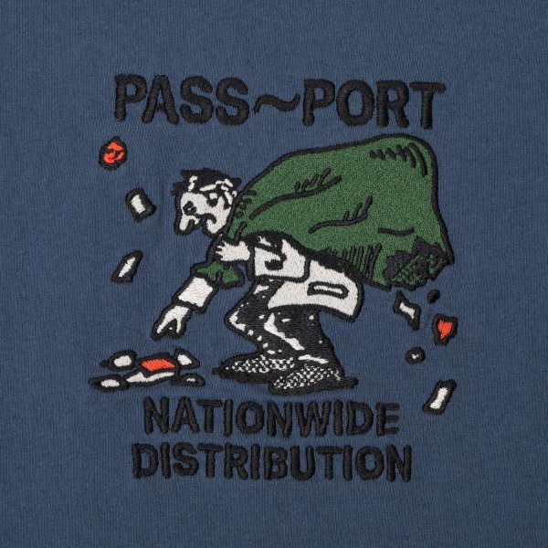 画像3: PASS~PORT " DISTRIBUTION TEE " - HARBOUR BLUE (3)