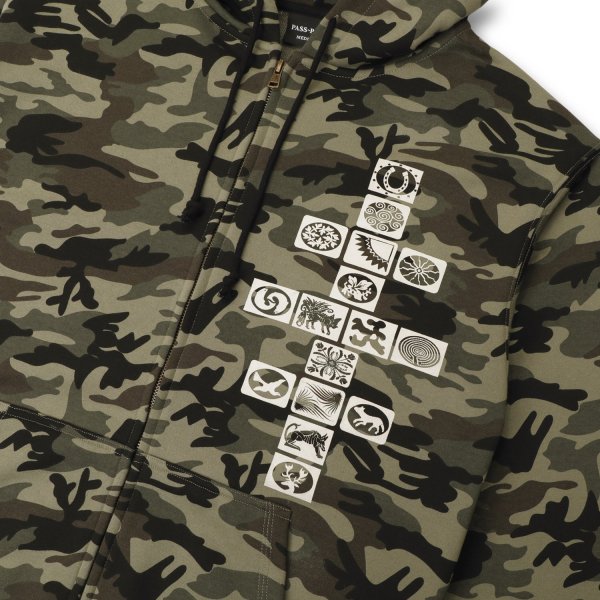 画像3: PASS~PORT " KOLLASSI ZIP HOODIE " - WOODLAND CAMO (3)