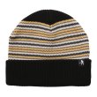 画像1: PASS~PORT.  " STRIPED ORGANIC KNIT BEANIE " - BLACK (1)