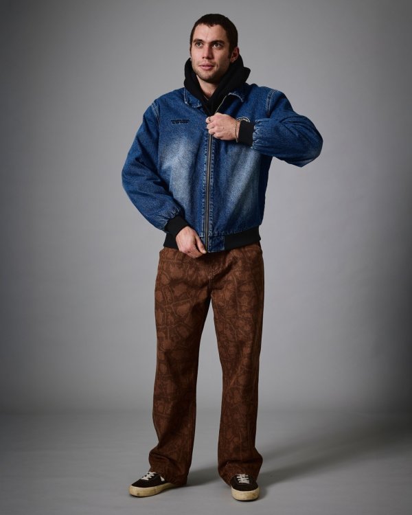 画像5: PASS~PORT " HERCU~LOCKS RECYCLED DENIM FREIUGHT JACKET " - WASHED DARK INDIGO (5)