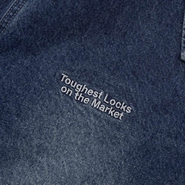 画像3: PASS~PORT " HERCU~LOCKS RECYCLED DENIM FREIUGHT JACKET " - WASHED DARK INDIGO (3)