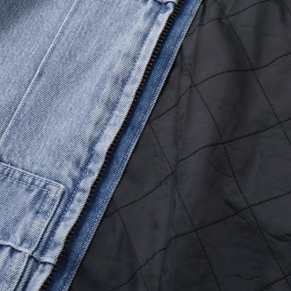 画像4: HELLRAZOR " BLOCK DENIM JACKET " - LIGHT INDIGO (4)