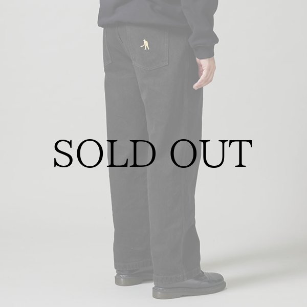 画像7: PASS~PORT.  " BLENDED RECYCLED COTTON WORKERS CLUB JEAN " - WASHED BLACK   (7)