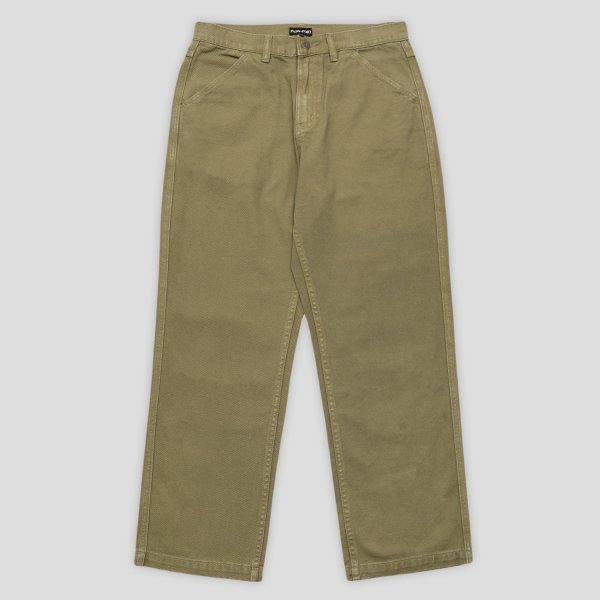 画像1: PASS~PORT " WEATHERED WORKERS CLUB JEAN " - OLIVE (1)