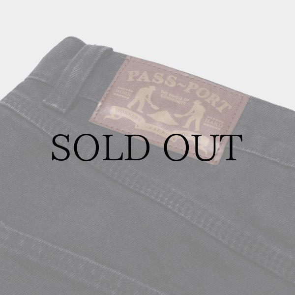 画像2: PASS~PORT.  " BLENDED RECYCLED COTTON WORKERS CLUB JEAN " - WASHED BLACK   (2)