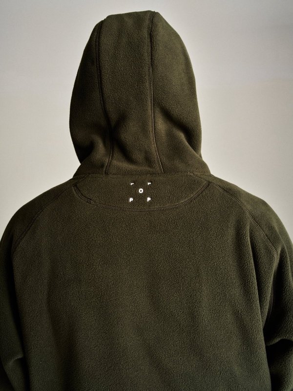 画像5: POP TRADING COMPANY " POP ARCH HOODED SWEAT " - DUFFEL GREEN (5)