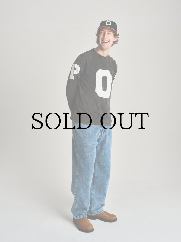 画像7: POP TRADING COMPANY " POP FOOTBALL LONGSLEEVE T-SHIRT " -  BLACK (7)