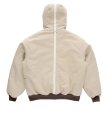 画像2: POP TRADING COMPANY " POP HOODED FLIGHT JACKET " - WHITE PEPPER  (2)