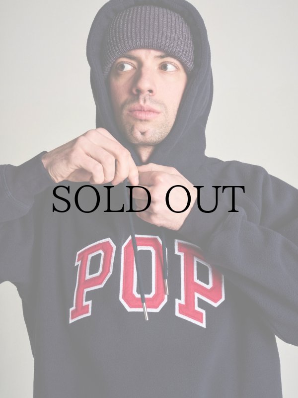 画像3: POP TRADING COMPANY " POP ARCH HOODED SWEAT " - NAVY (3)