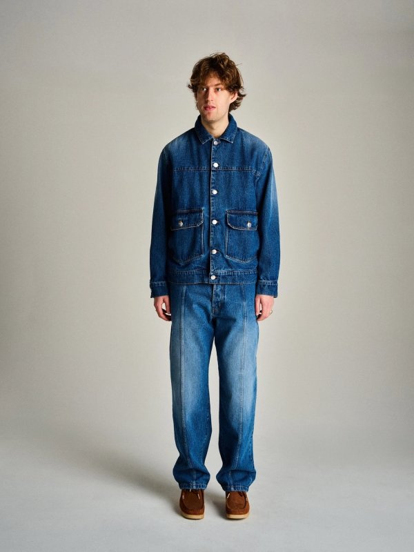画像4: POP TRADING COMPANY " POP DRS DENIM SEAM PANTS " - WASHED DENIM (4)