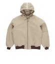 画像1: POP TRADING COMPANY " POP HOODED FLIGHT JACKET " - WHITE PEPPER  (1)