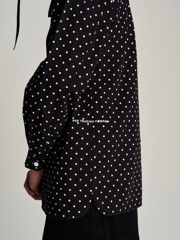 画像6: POP TRADING COMPANY " POP POLKADOT SHIRT " - BLACK/WHITE  (6)